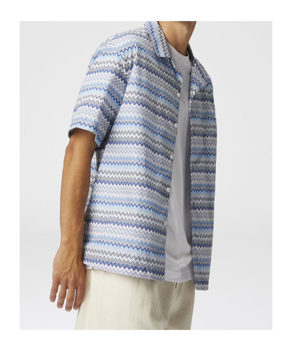 Missoni Short-sleeved Shirt In White