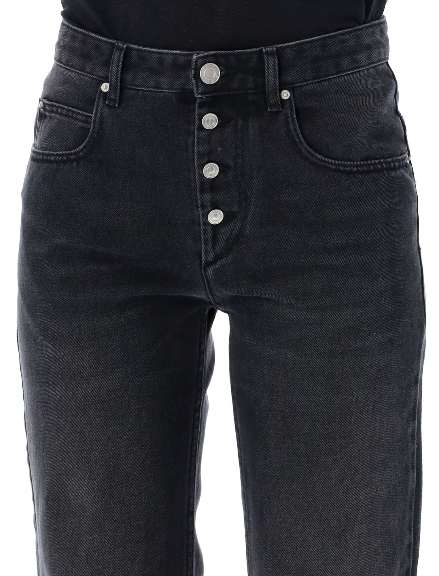 Isabel Marant Étoile Jemina Slim Denim In Black
