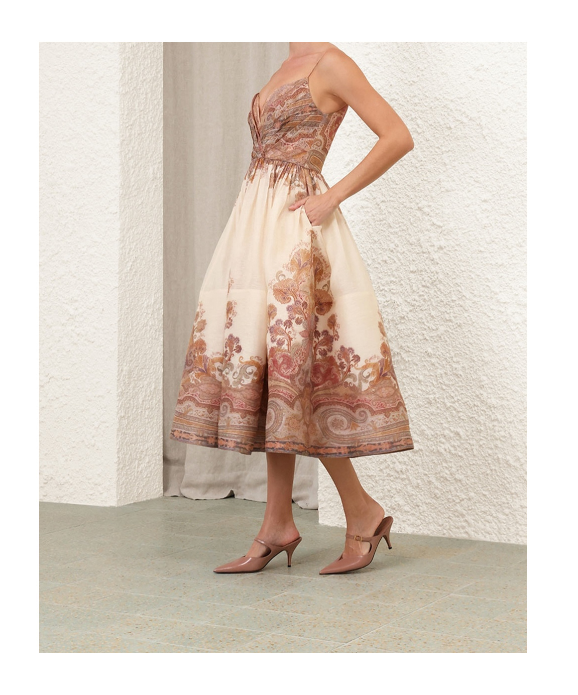 Zimmermann Dresses In Nude