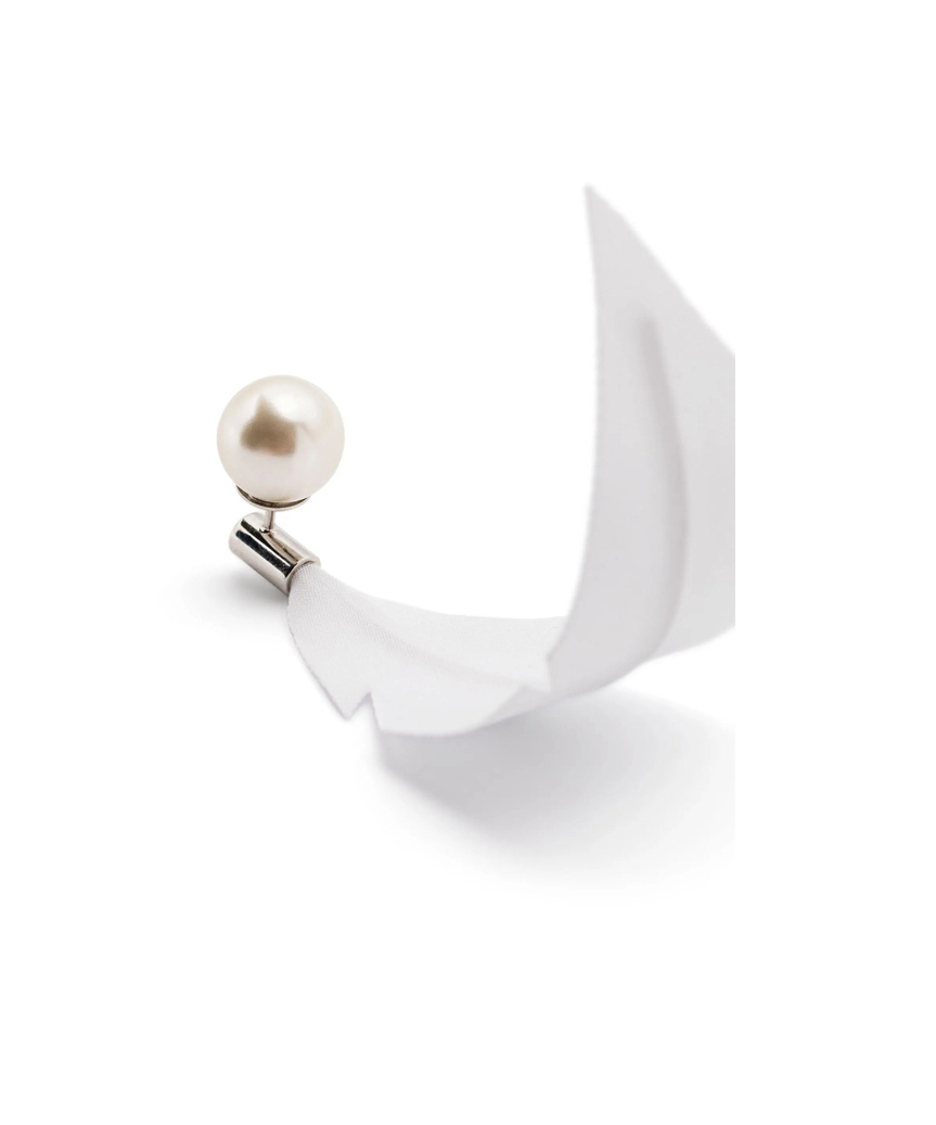 Marni Fabric-feather Earrings