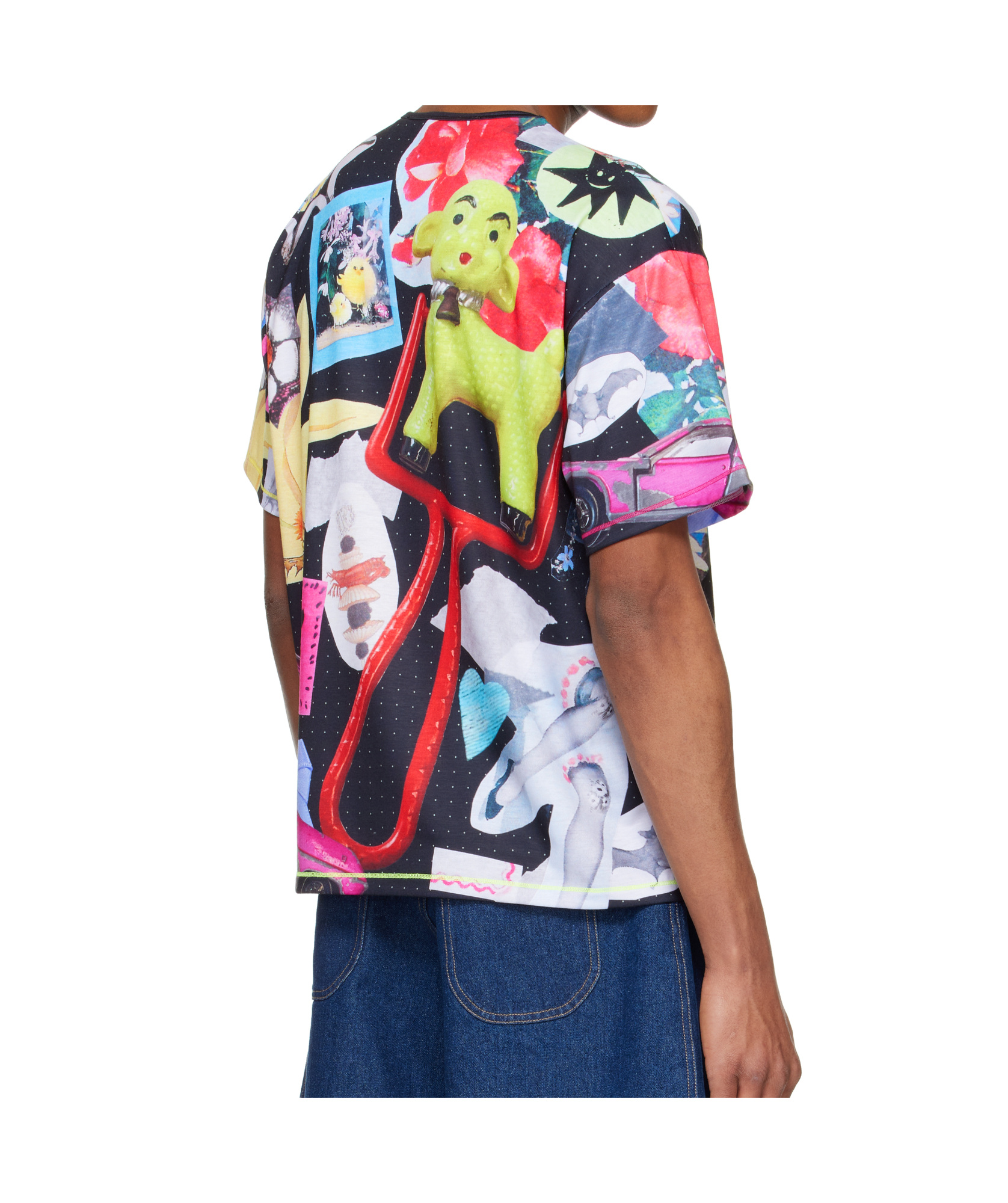 Chopova Lowena Multicolor Toy Box Oversized Short Sleeve T-shirt In Blue