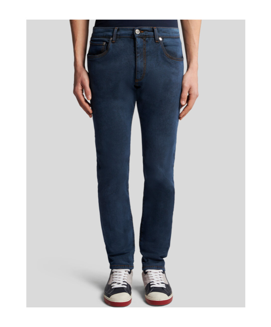 Etro Belt-loop Jeans In Black