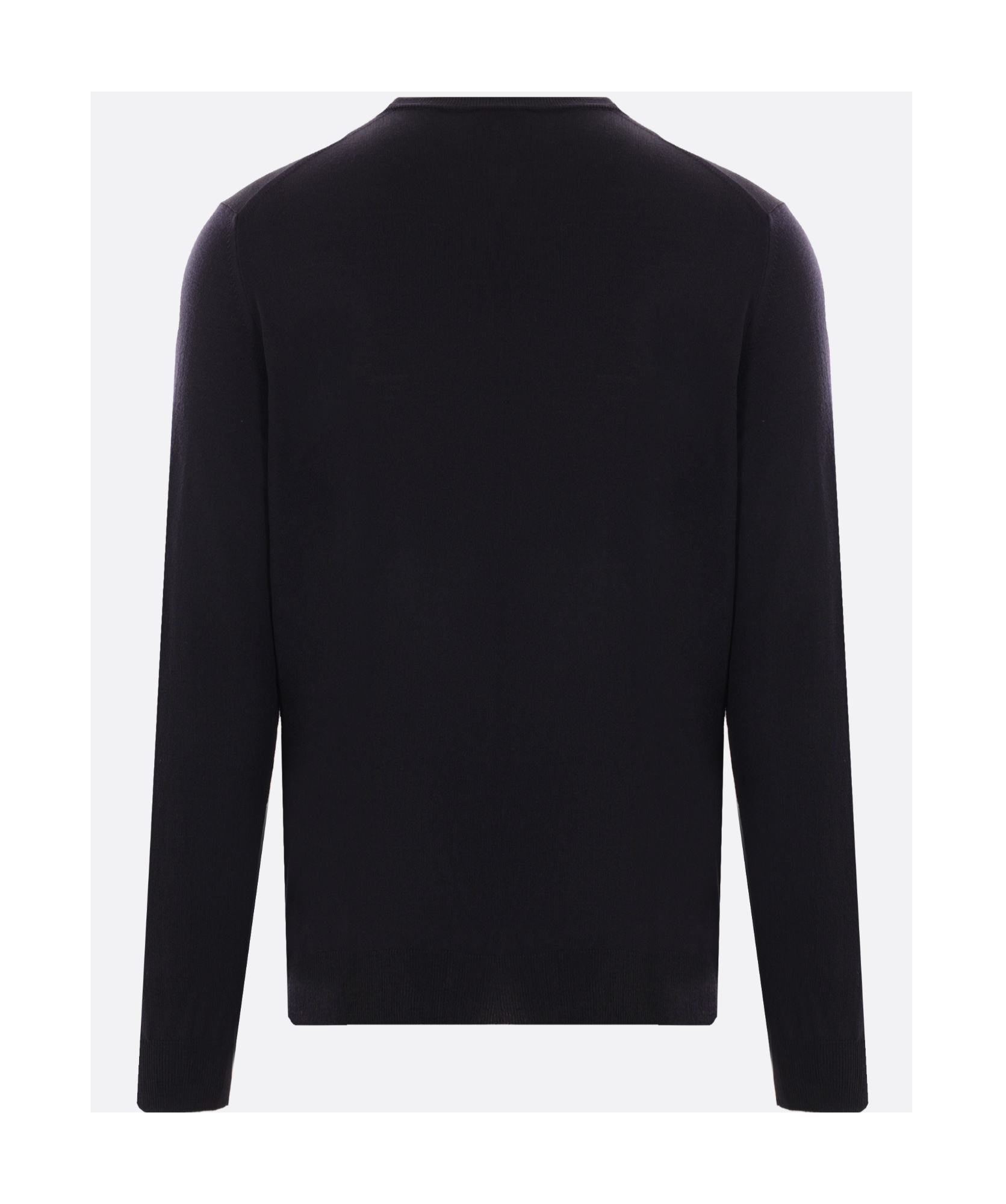 Zanone Slim Fit Crewneck Long Sleeve T-shirt In Black