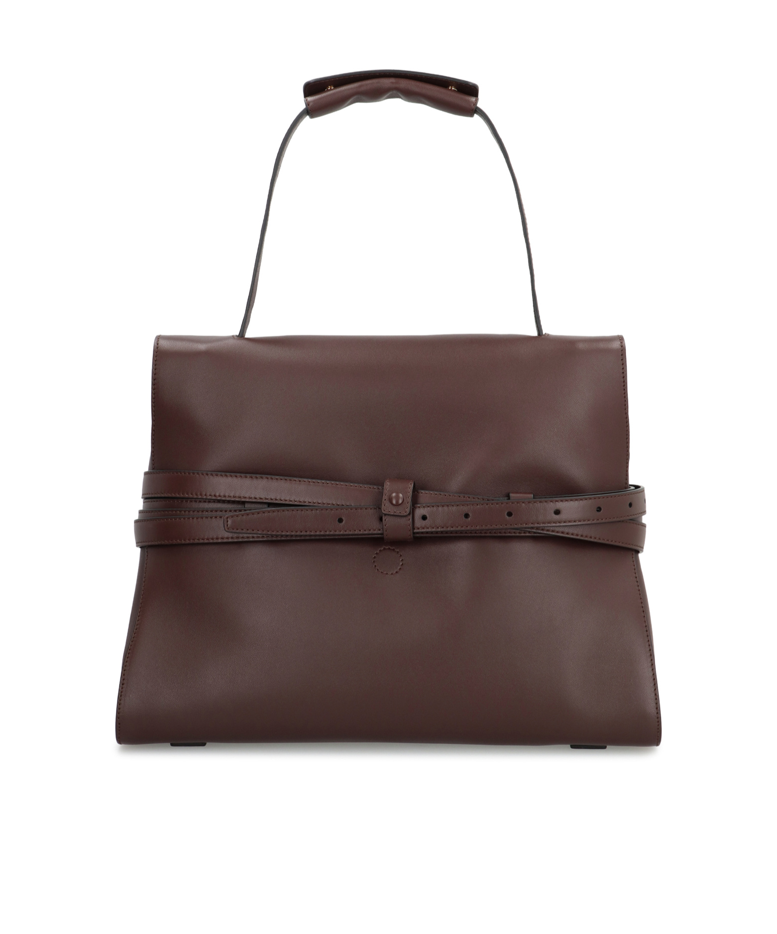 Moschino Shoulder Bag With Adjustable Strap And Buckle Detail In Brown