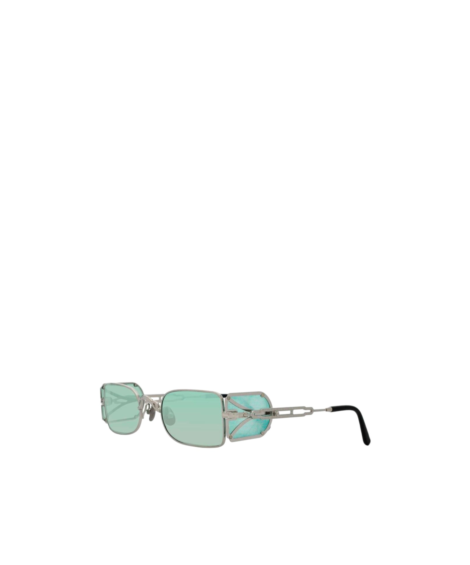 Matsuda Geometric Frame Sunglasses In Green
