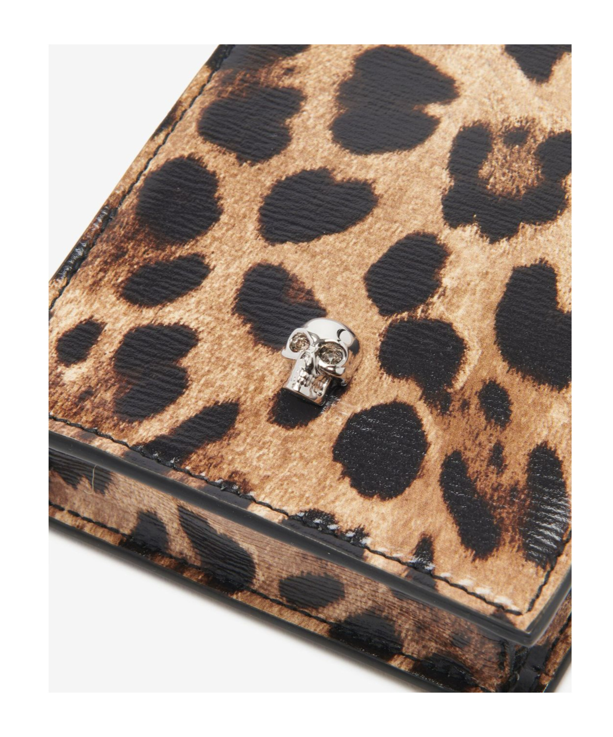 Alexander Mcqueen Mobile Phone Bag With Chain In Black