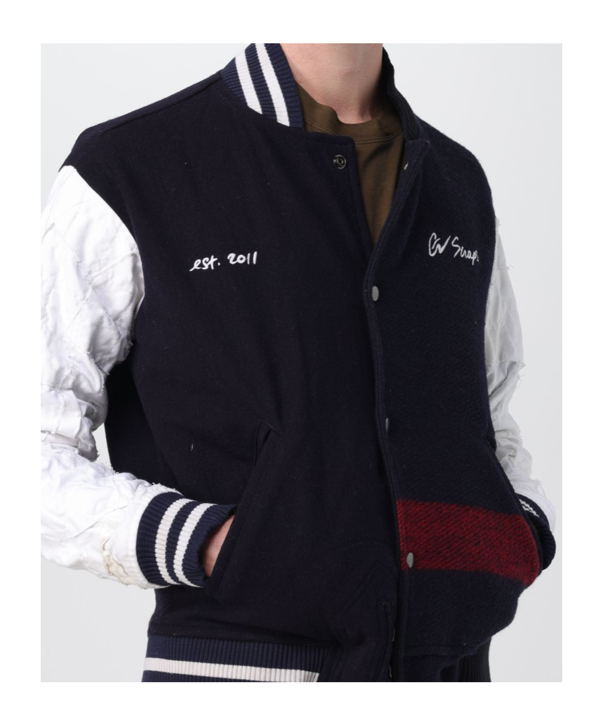 Greg Lauren Slogan-embroidered Bomber Jacket In Black