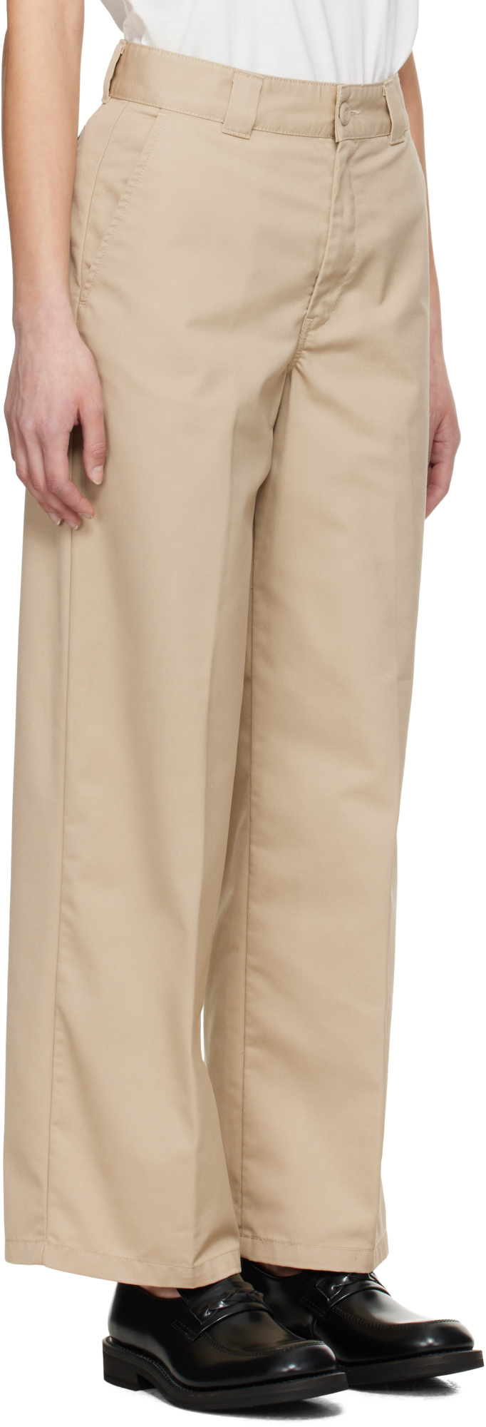 Carhartt Beige Craft Trousers In Nude