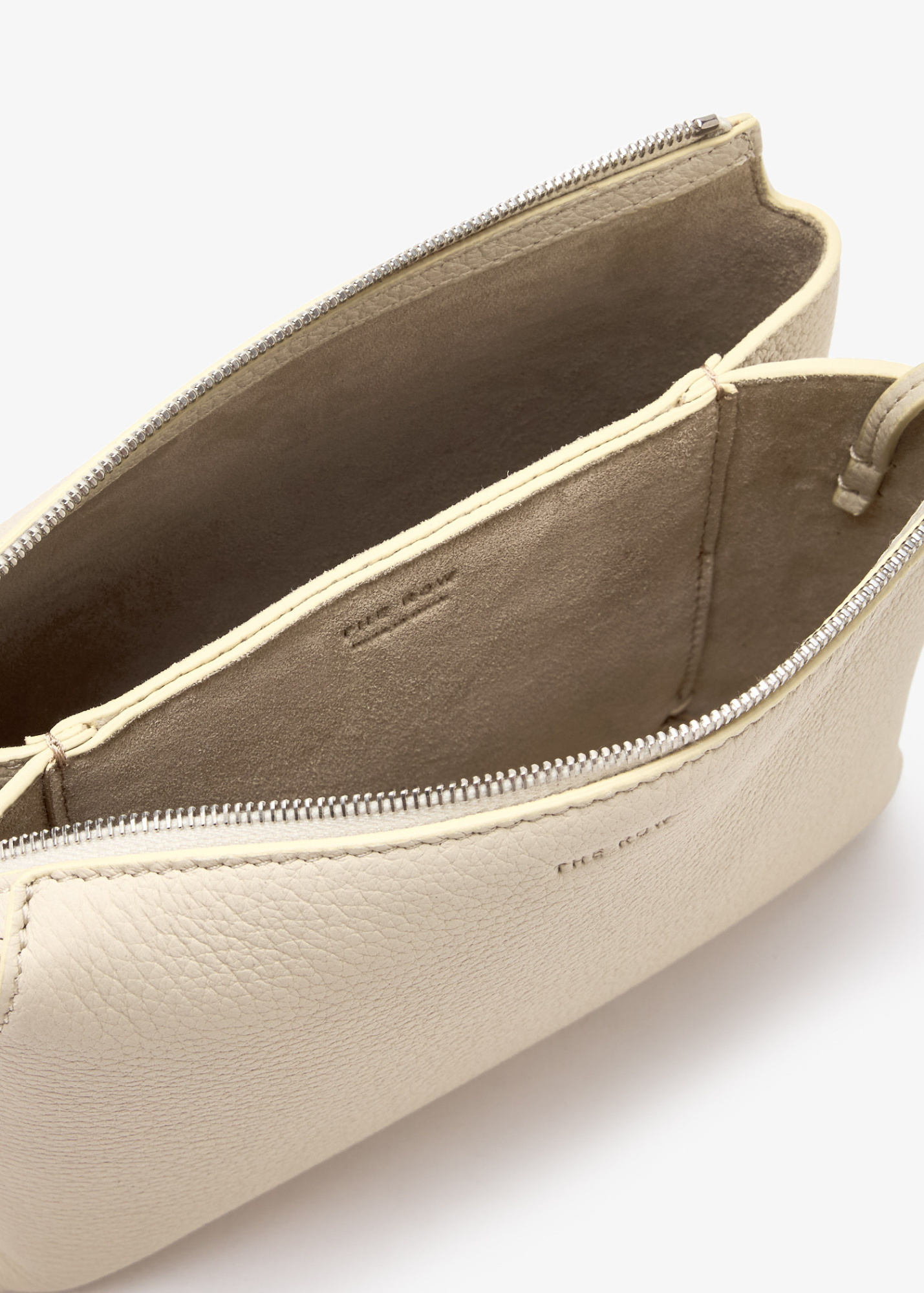 The Row Zipper Shoulder Bag In White