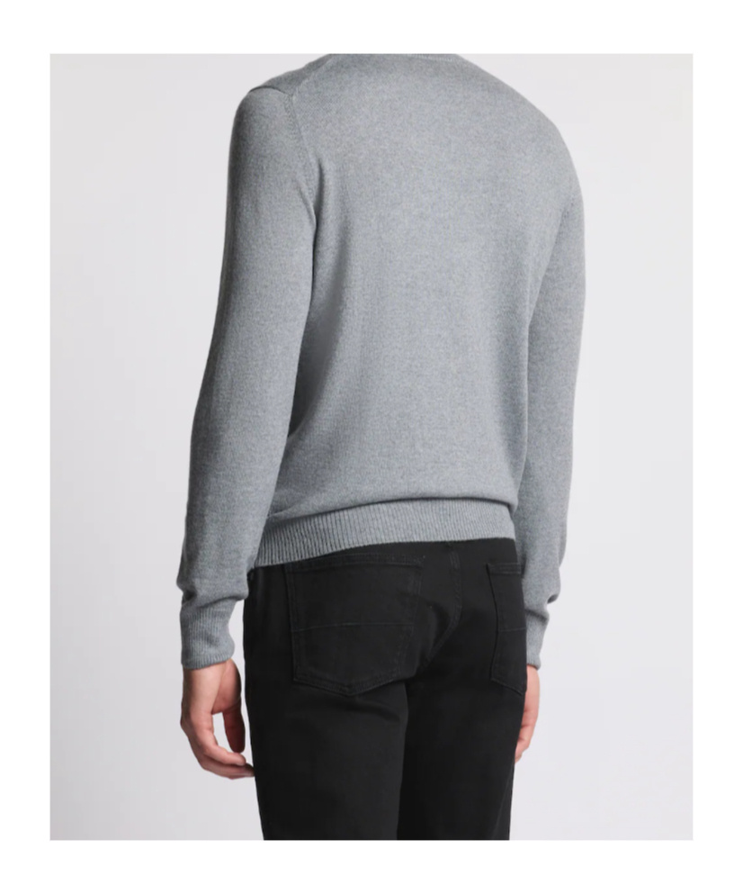 Fay Crew-neck Sweater In Gray