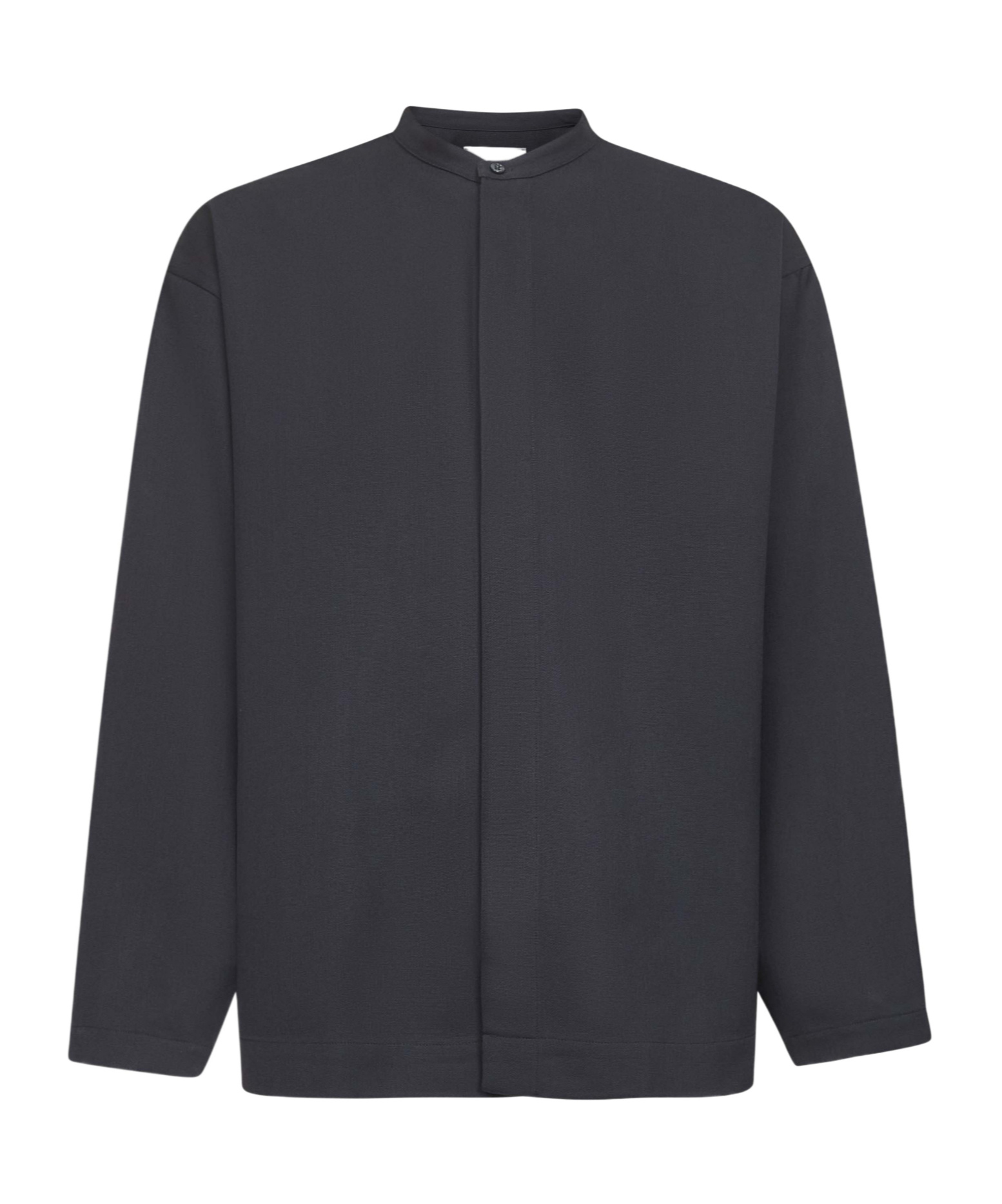 Studio Nicholson Grey Technical Wool Karst Shirt In Black
