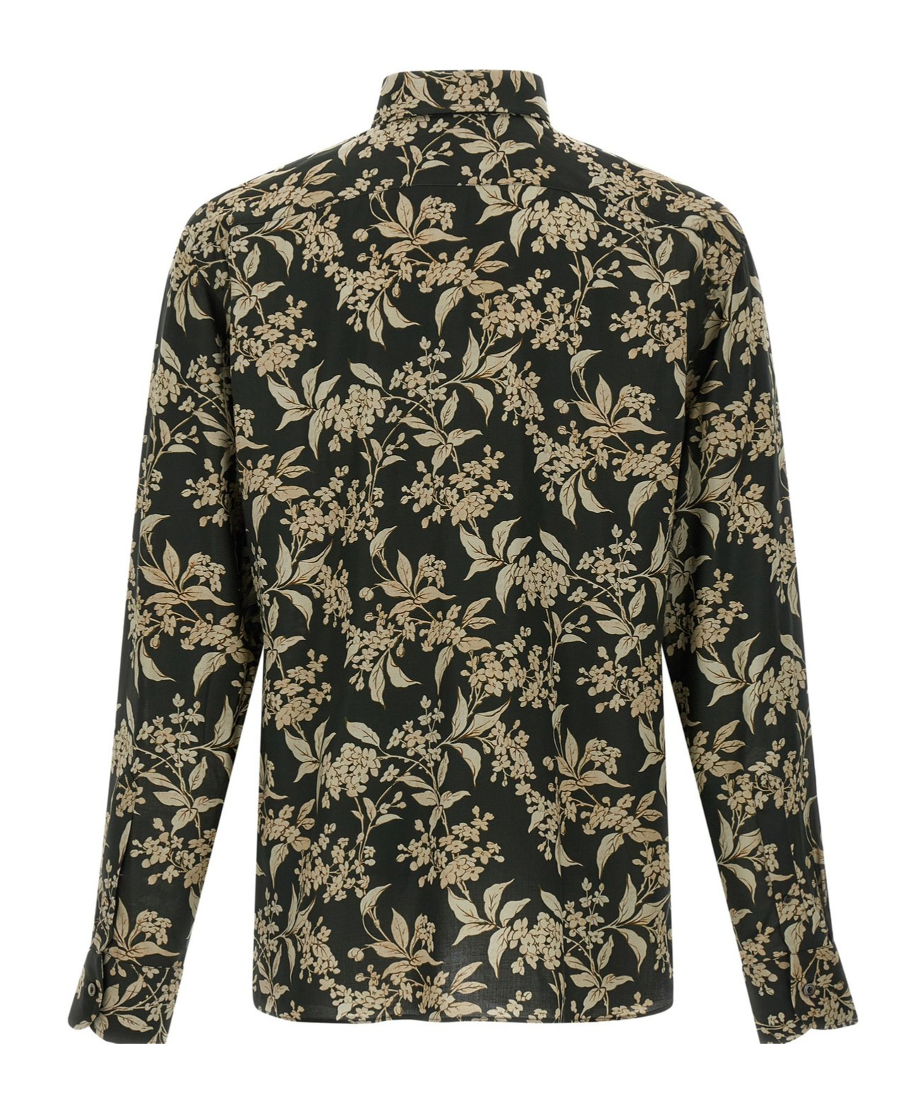 Tom Ford Collared Shirt With Floral Pattern And Long Sleeves