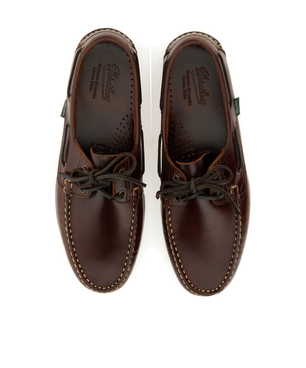 Paraboot Barth Round Toe Lace-up Shoes In Black
