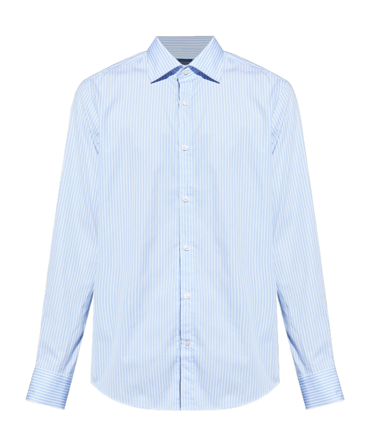 Paul & Shark Striped Cotton Shirt In Blue