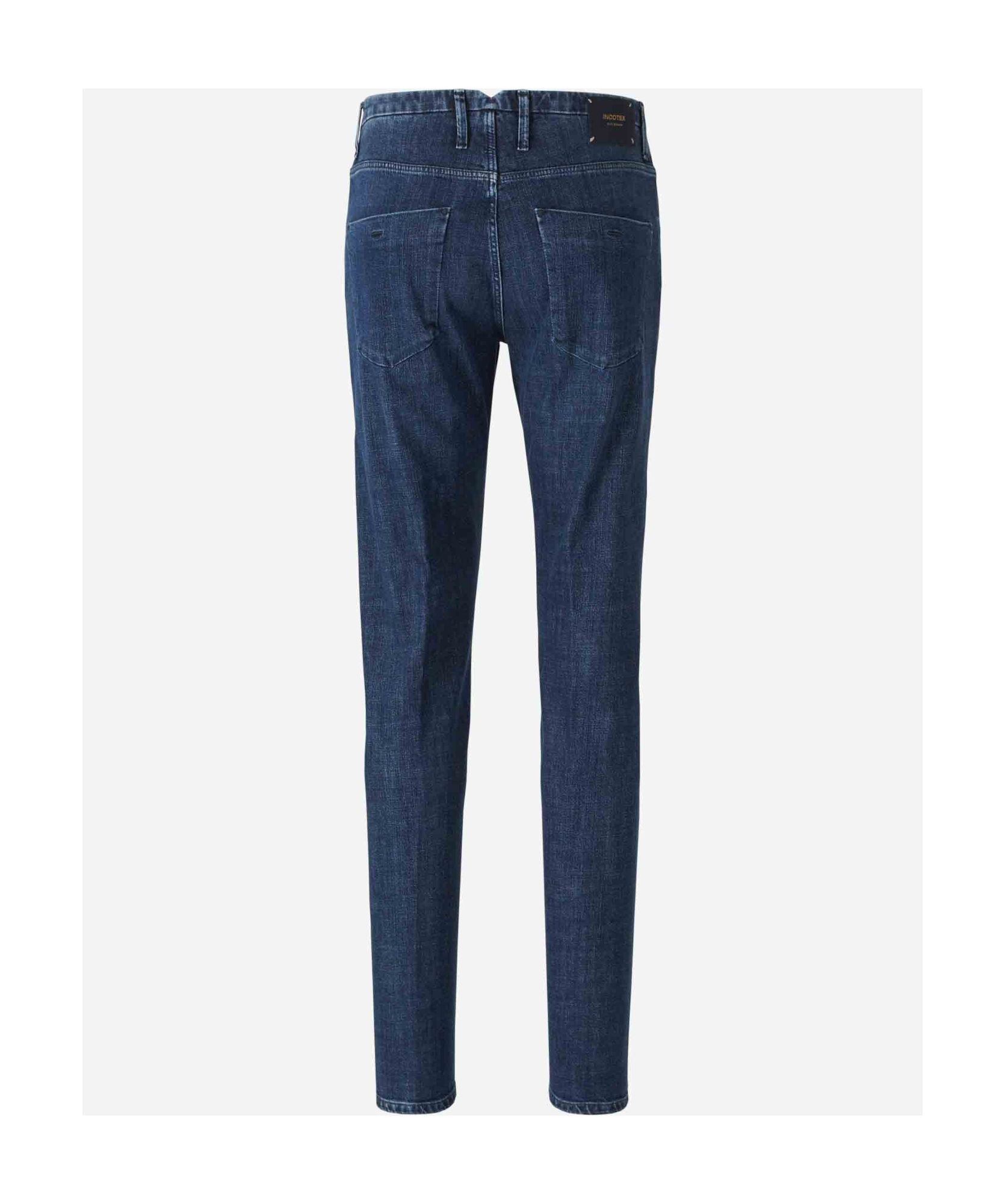Incotex Stretch Denim Jeans In Blue
