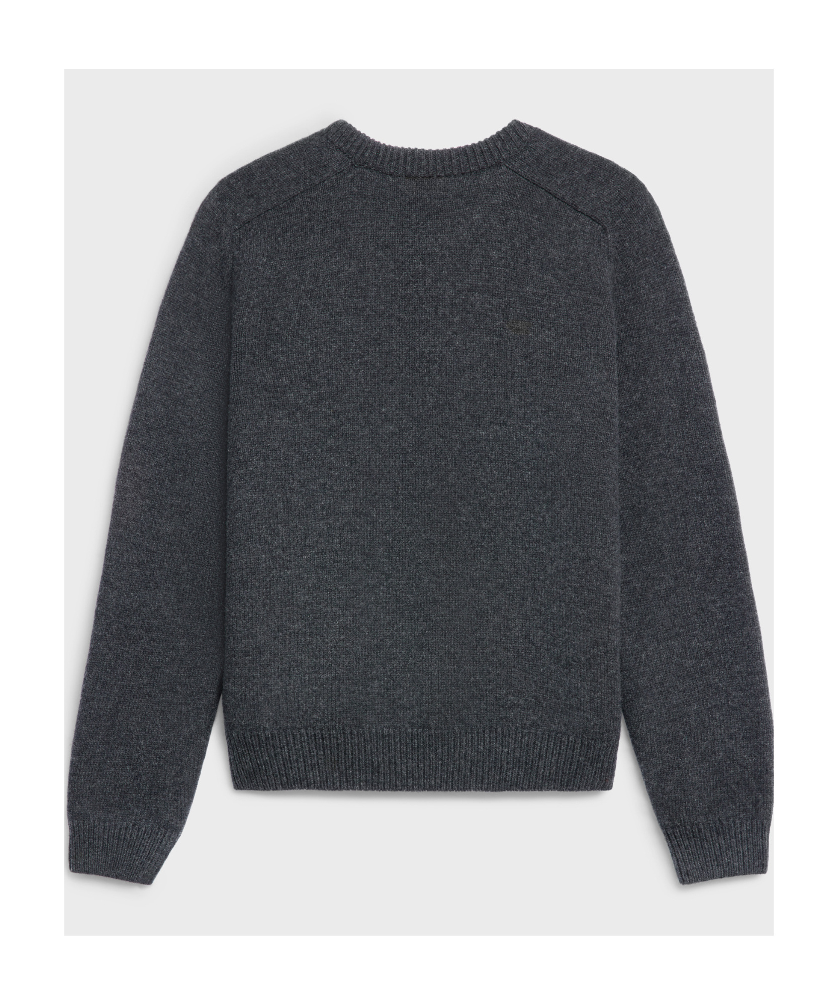 Celine Pullover Wool Cashmere Sweater In Anthracite Color