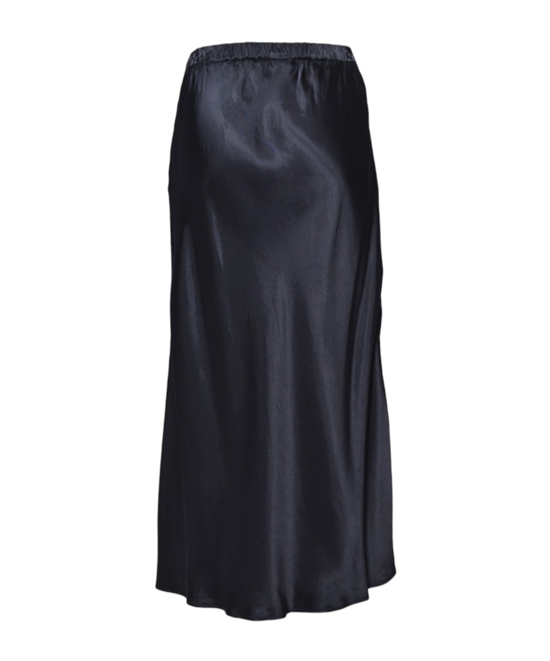 Aspesi Glossy Pure Viscose Satin Midi Pencil Skirt