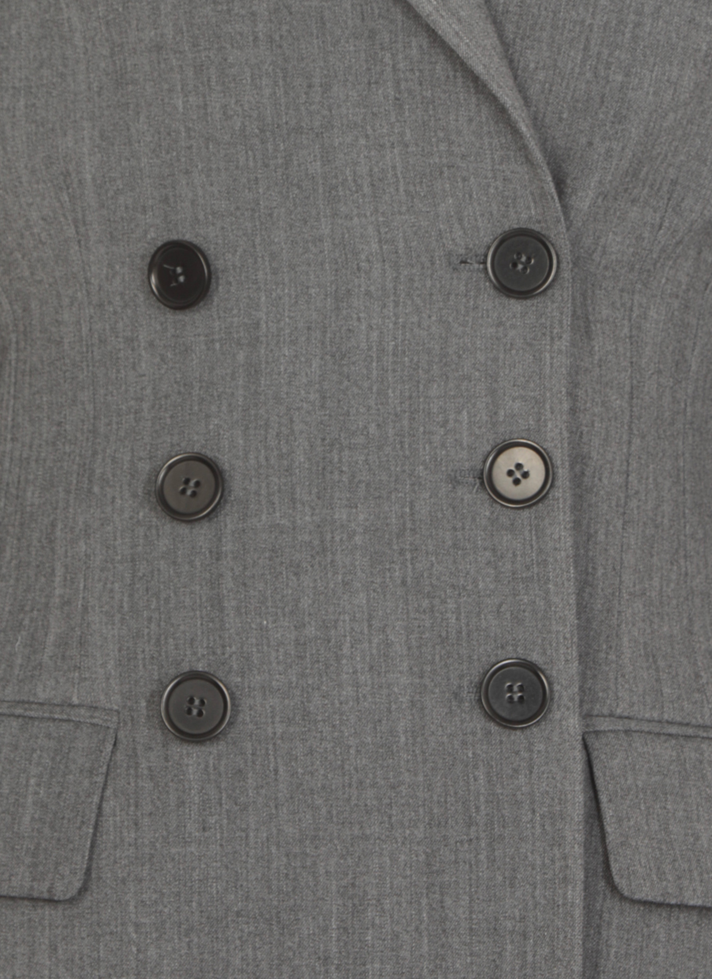 Shop Msgm Double-breasted Suit Jacket In Gray