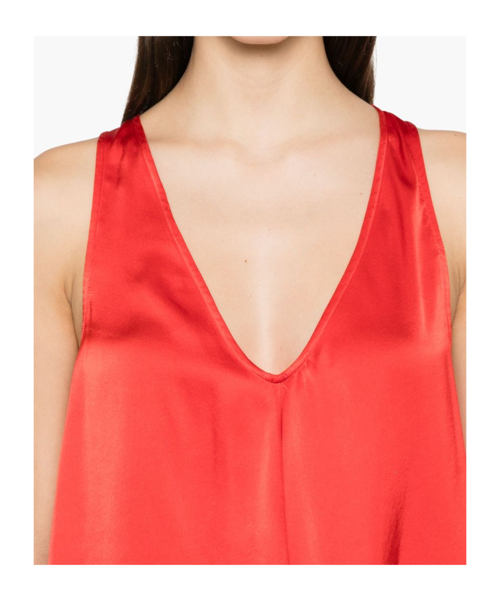 Shop Forte Forte Elegant V-neck Top In Silk