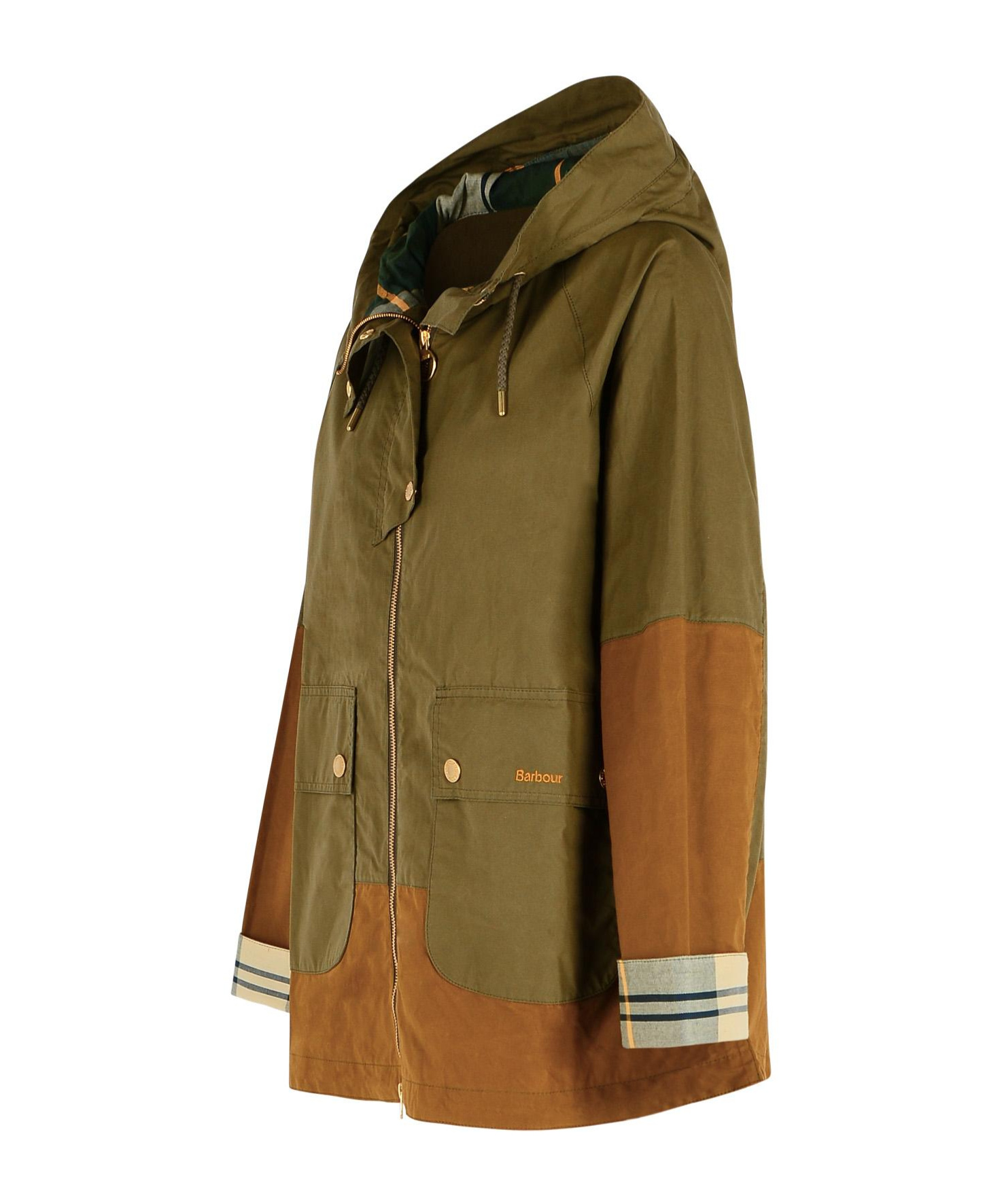 Barbour Long-sleeved Casual Jacket In Brown