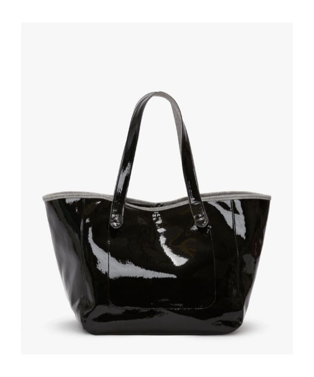 Jw Anderson J. W. Anderson Belt Coated-finish Denim Tote Bag In Black