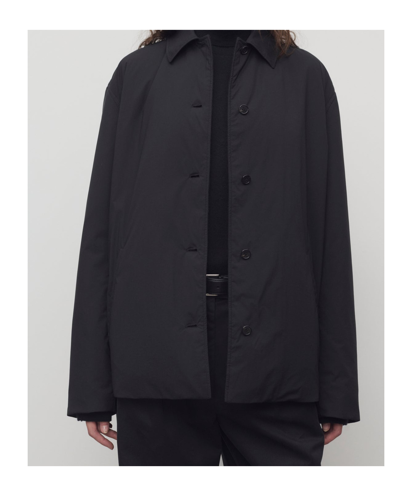 The Row Evadne Jacket In Nylon In Black
