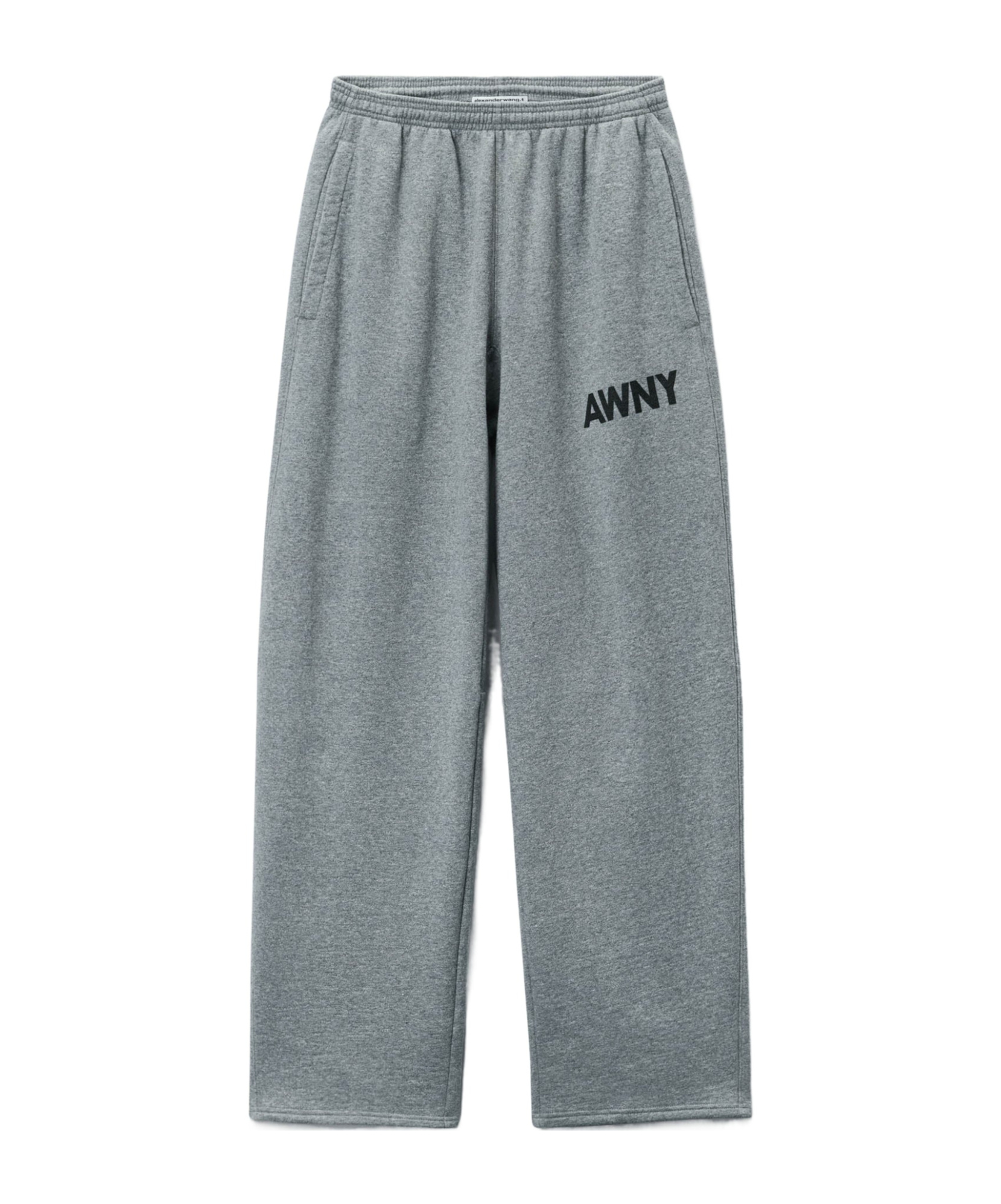 Alexander Wang T Logo-detailed Oversize Sweatpants In Neutral