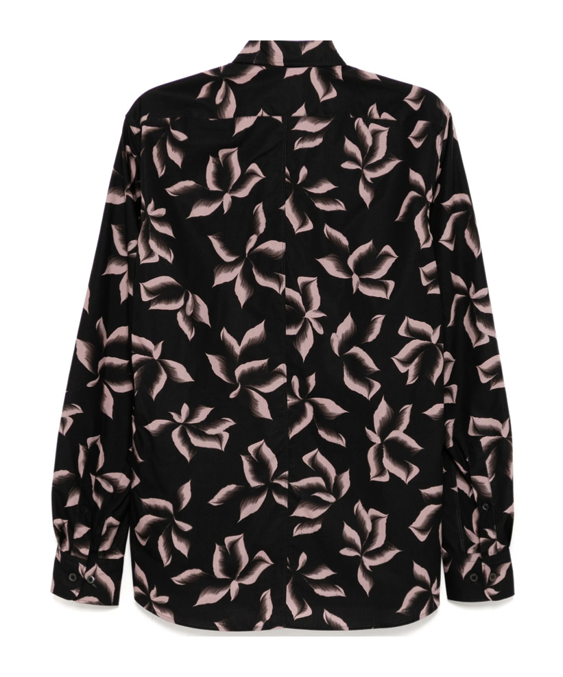 Dries Van Noten Long-sleeved Shirt In Black