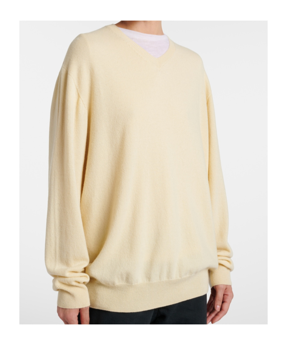 The Row Migeia Cashmere Sweater In Yellow