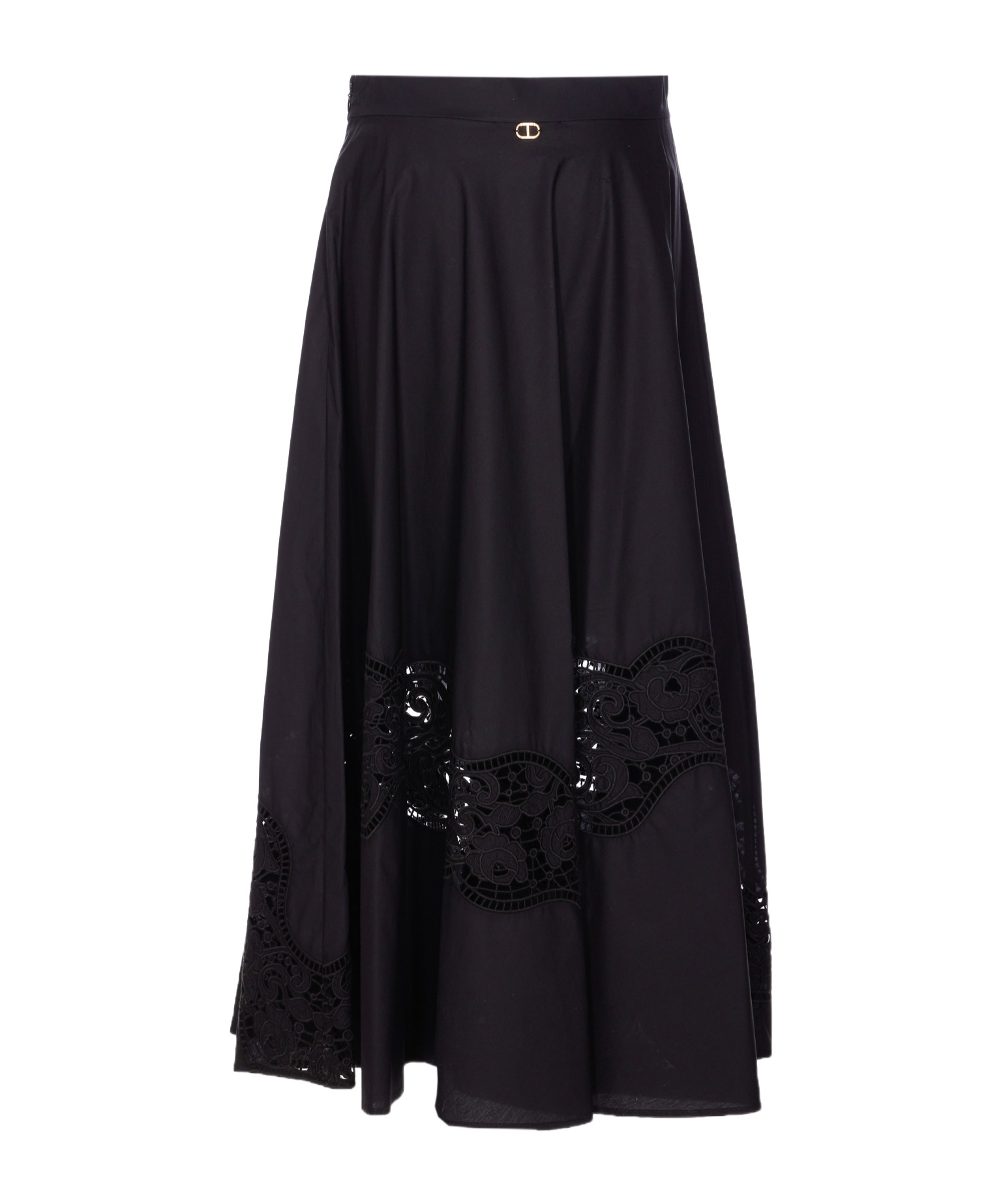 Twinset Lace-insert A-line Skirt