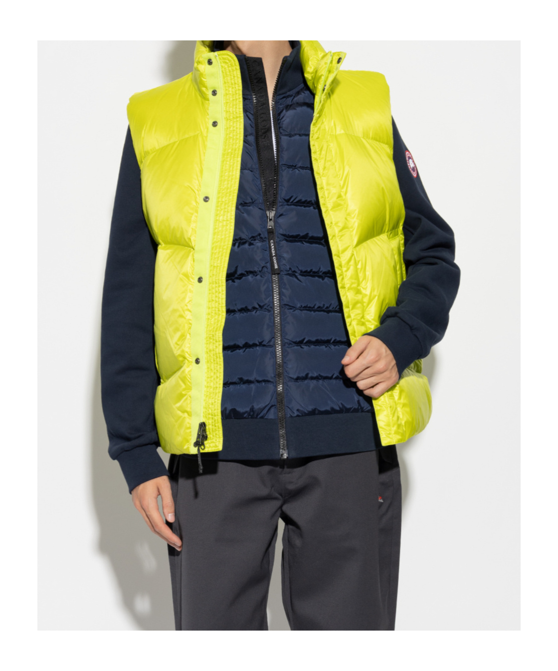 Shop Woolrich Pertex Puffer Gilet In Yellow