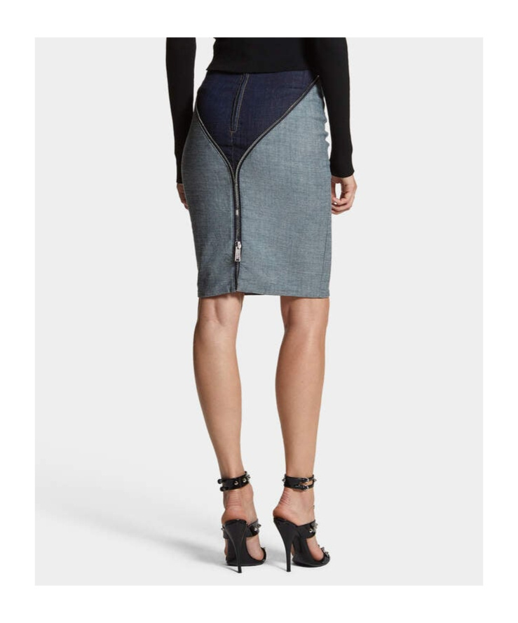 Dsquared2 High Waist Skirt In Gray
