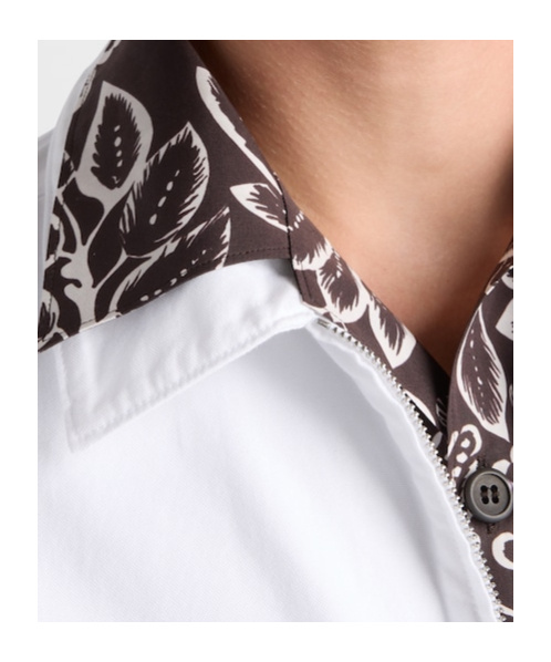 Prada Long Sleeve Casual Jacket In White