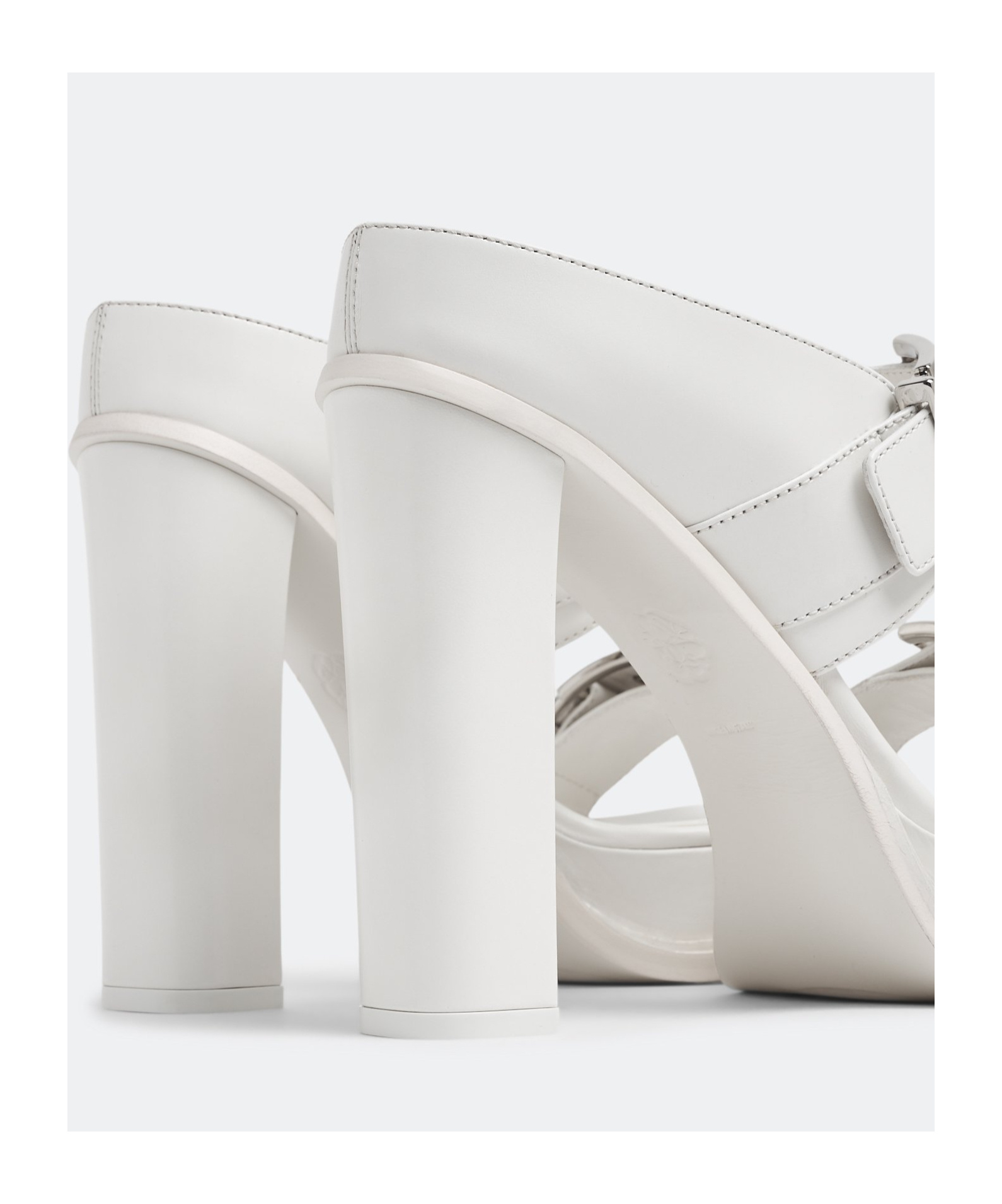 Alexander Mcqueen Slip-on Platform Sandals In White