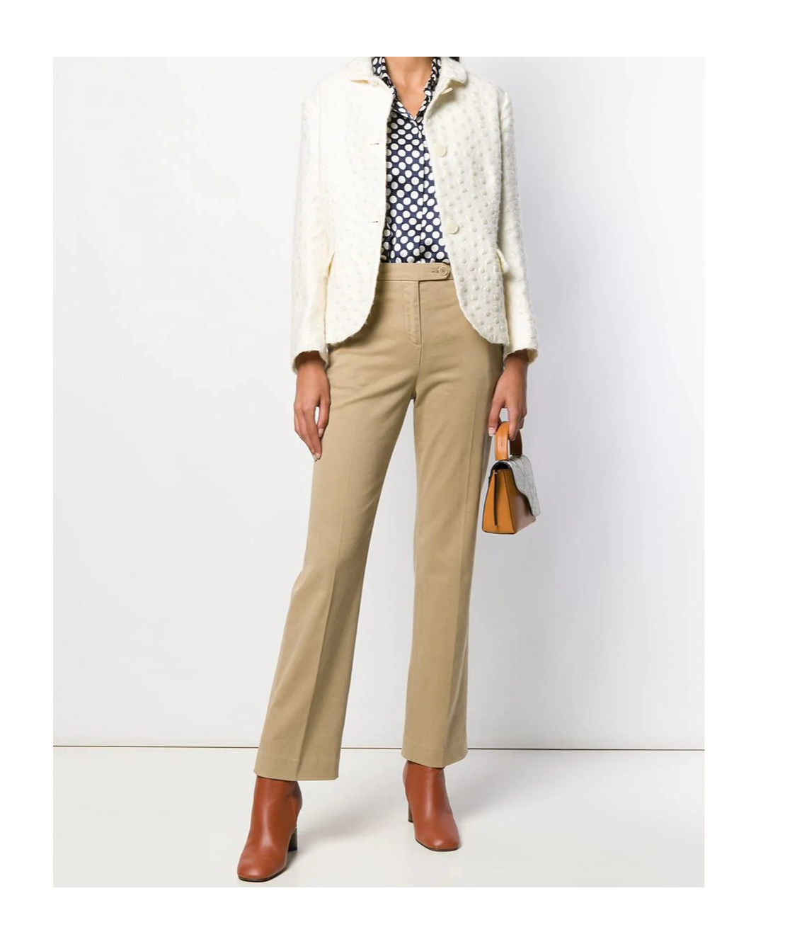 Aspesi Low-rise Flared Casual Pants In Green