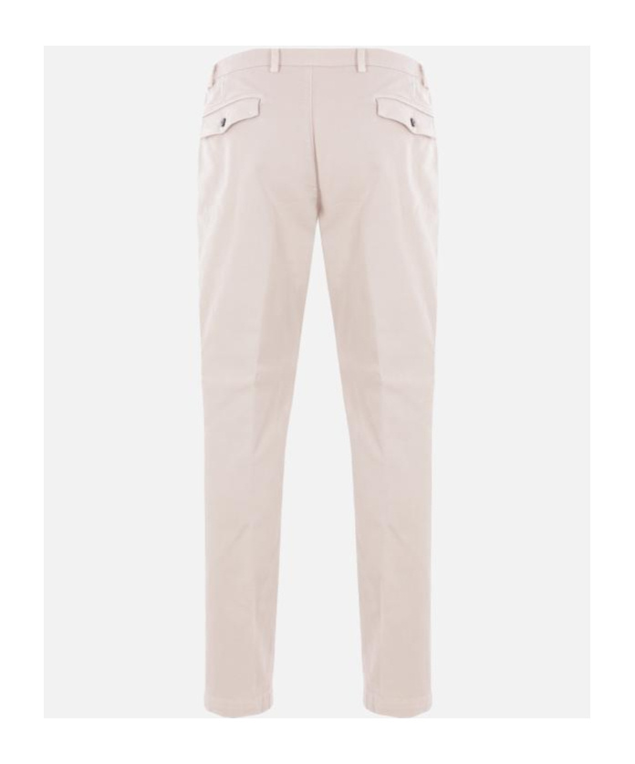 Eleventy Belt Loop Casual Pants In White