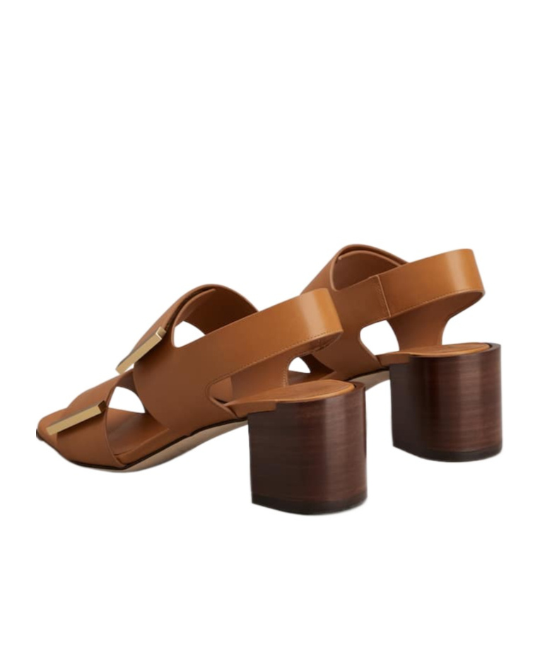 Tod's Strappy Leather Sandals In Brown