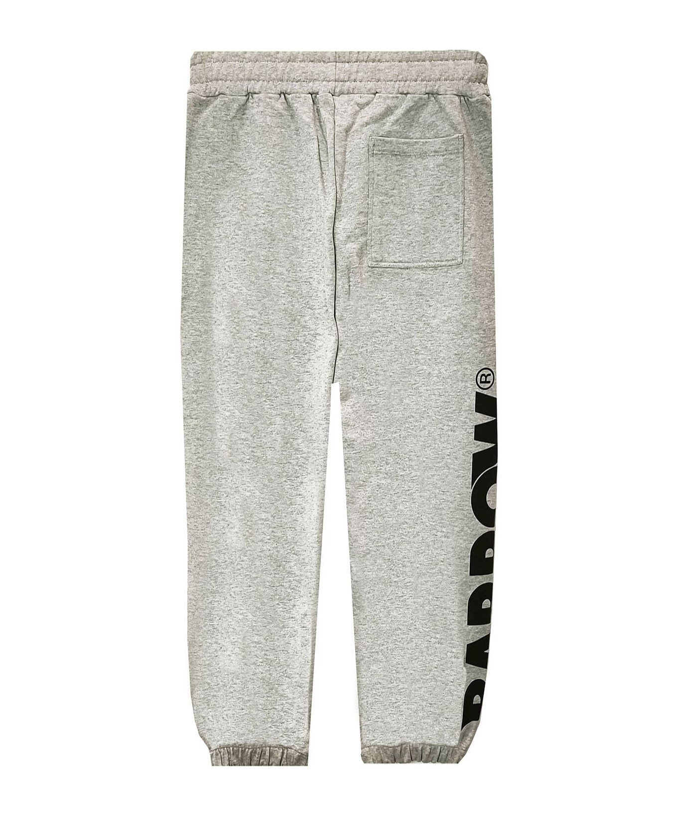 Barrow Smiley Face Sweatpants In White