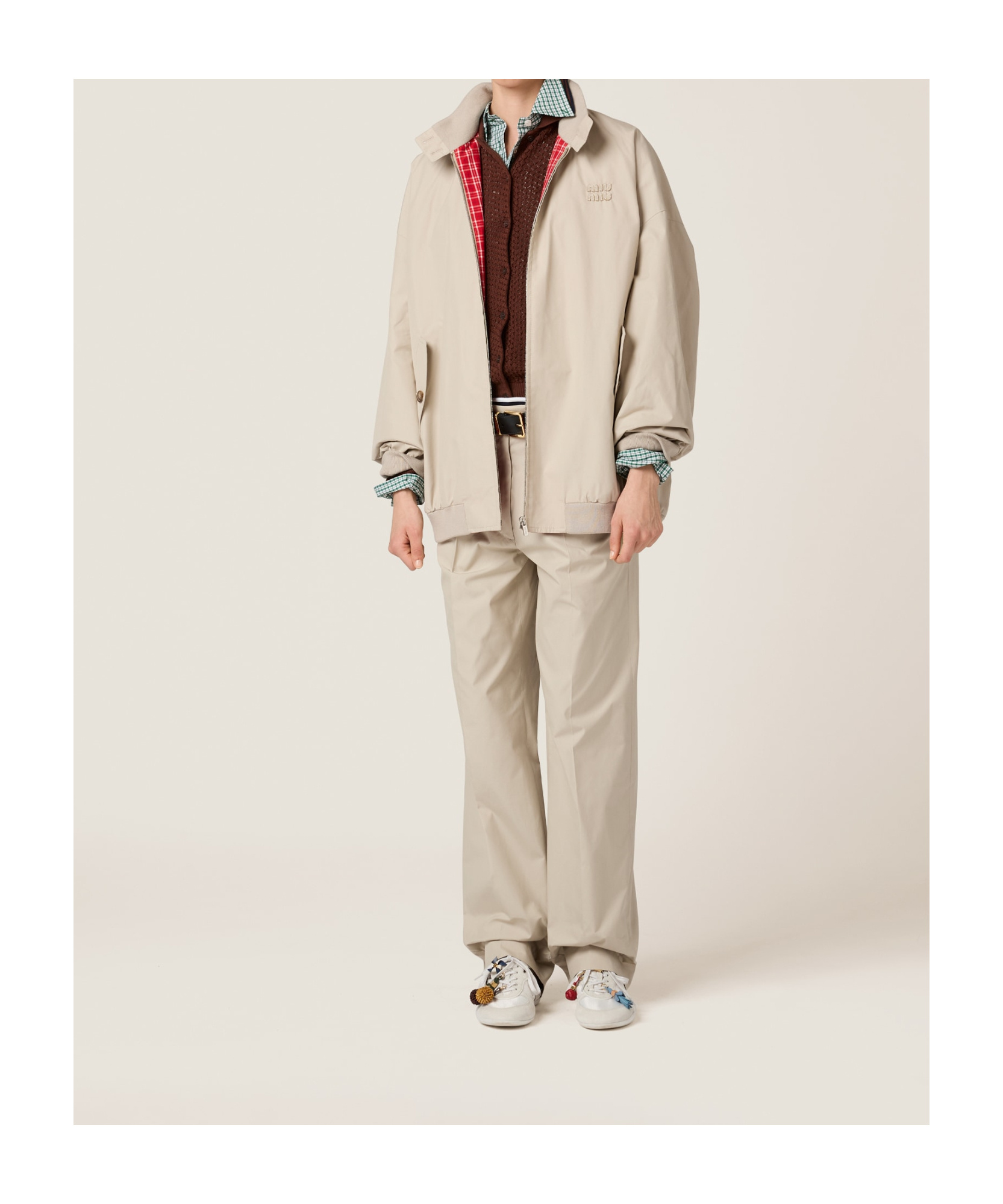 Miu Miu Panama Cotton Blouson Jacket