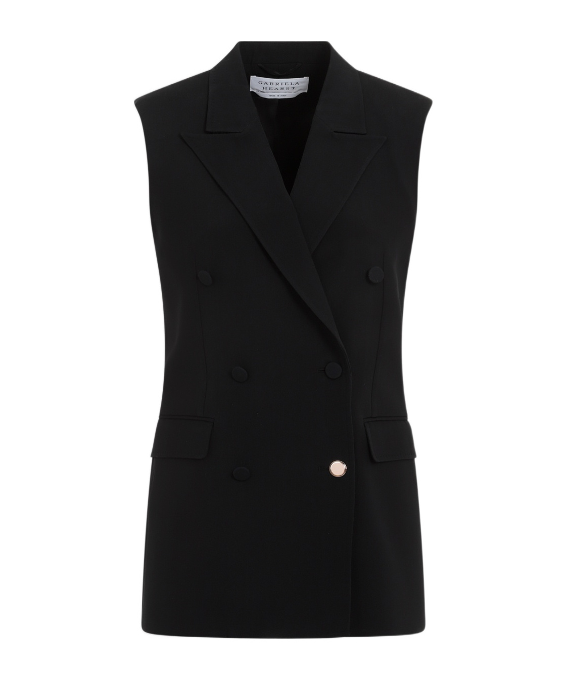 Gabriela Hearst Mayte Tailored Vest In Black