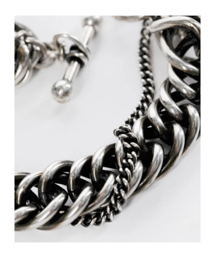 Ann Demeulemeester Hinna Double Chains Bracelet In Black
