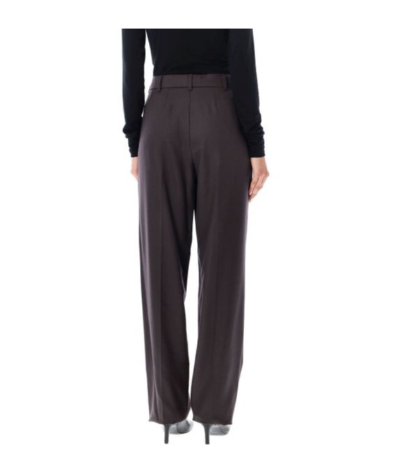 Shop Stella Mccartney Straight-leg Mid-rise Trousres In Black