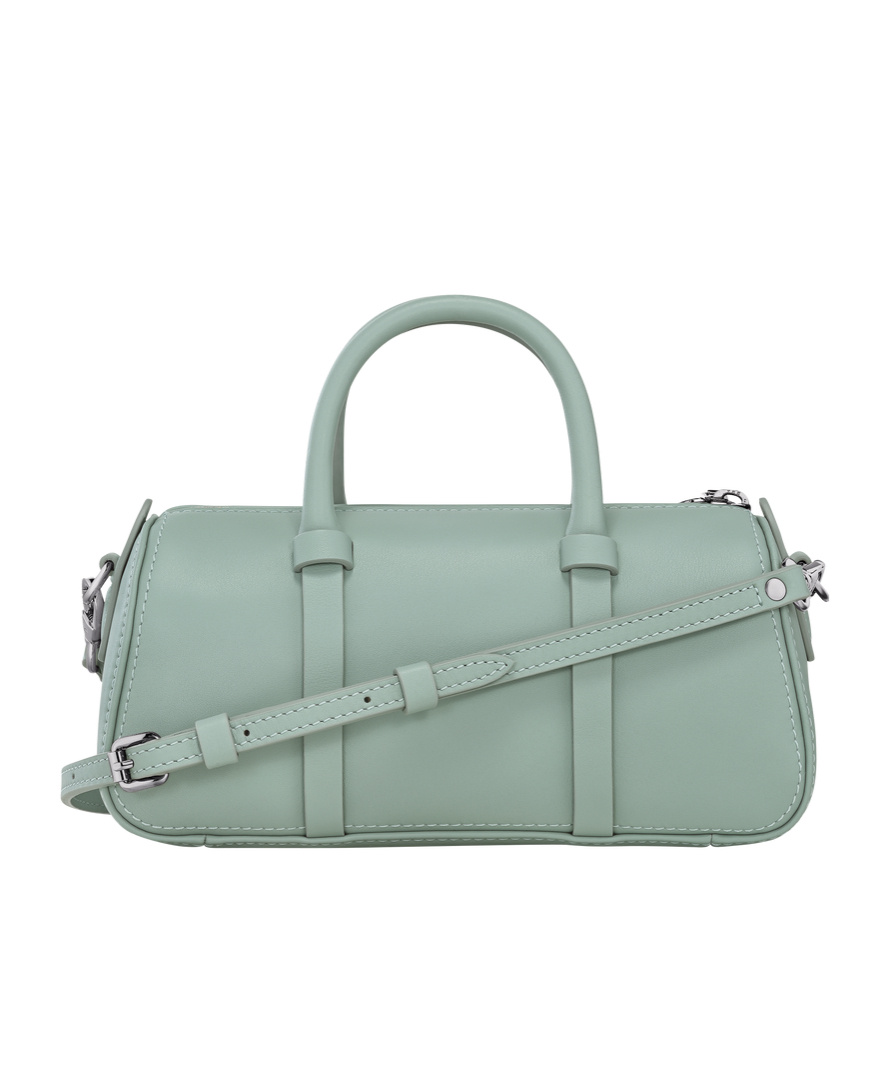 Longchamp Small Daylong Leather Tote Bag In Gray