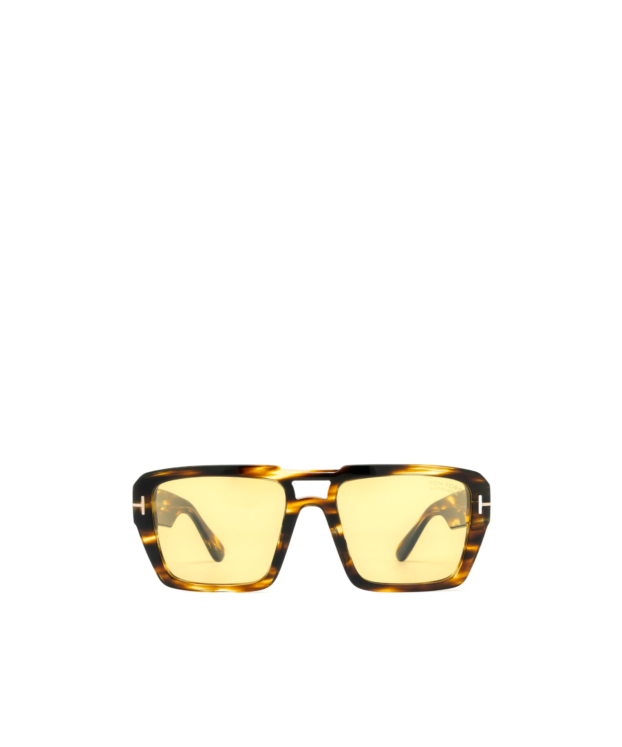 Tom Ford Logo Sunglasses In Yellow