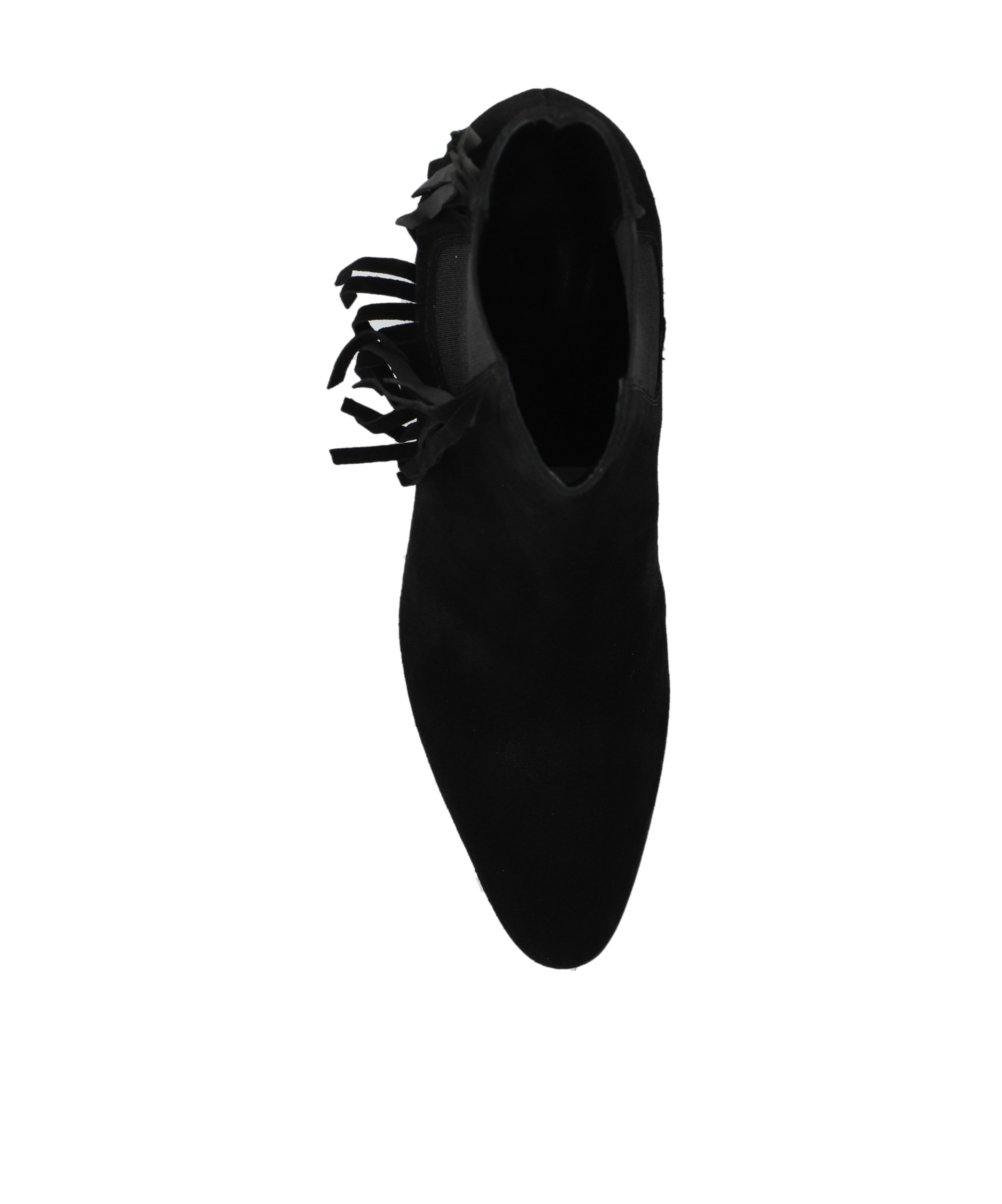 Casadei Fringed Ankle Boots In Black