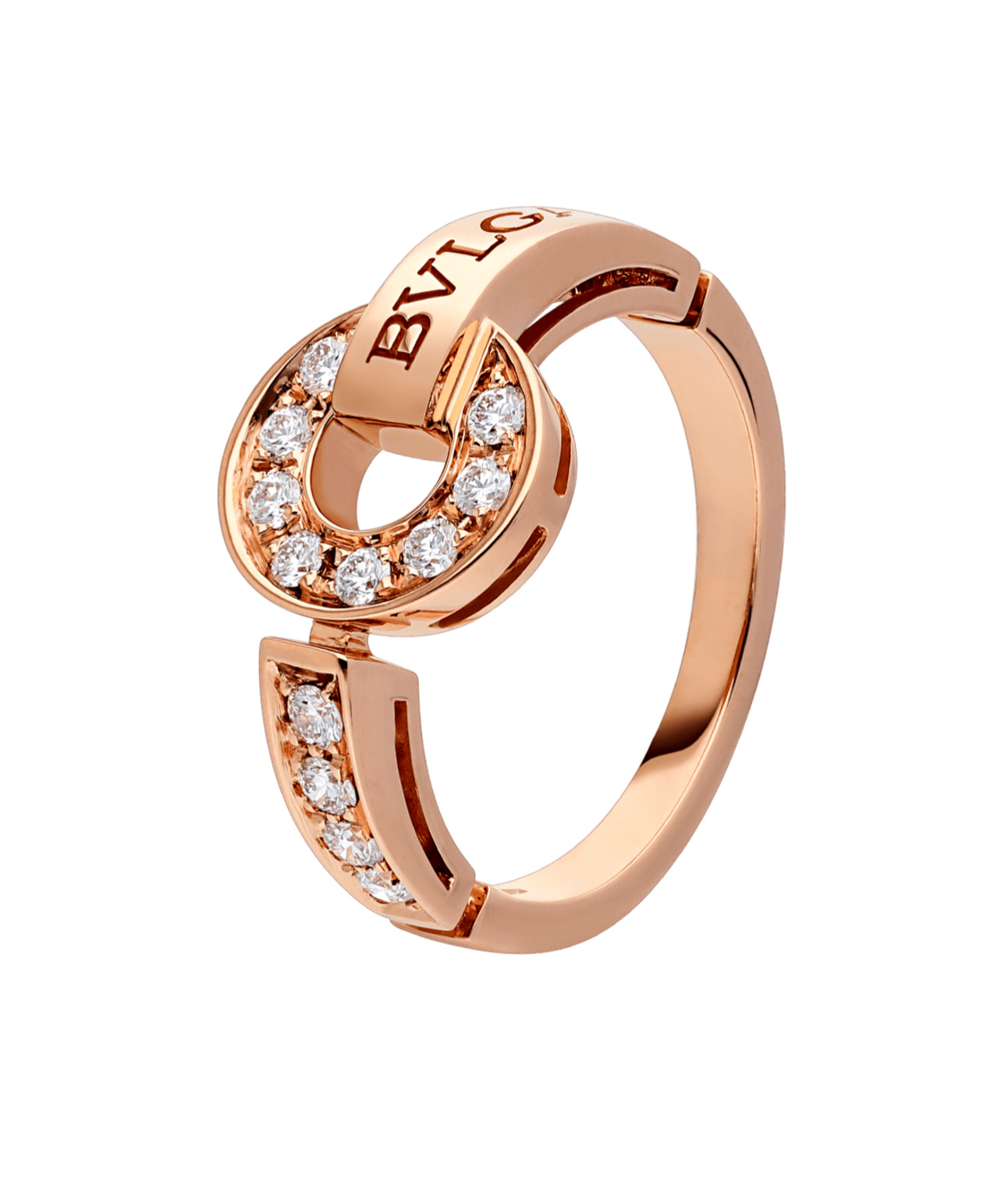 Bvlgari Diamond Ring In Yellow