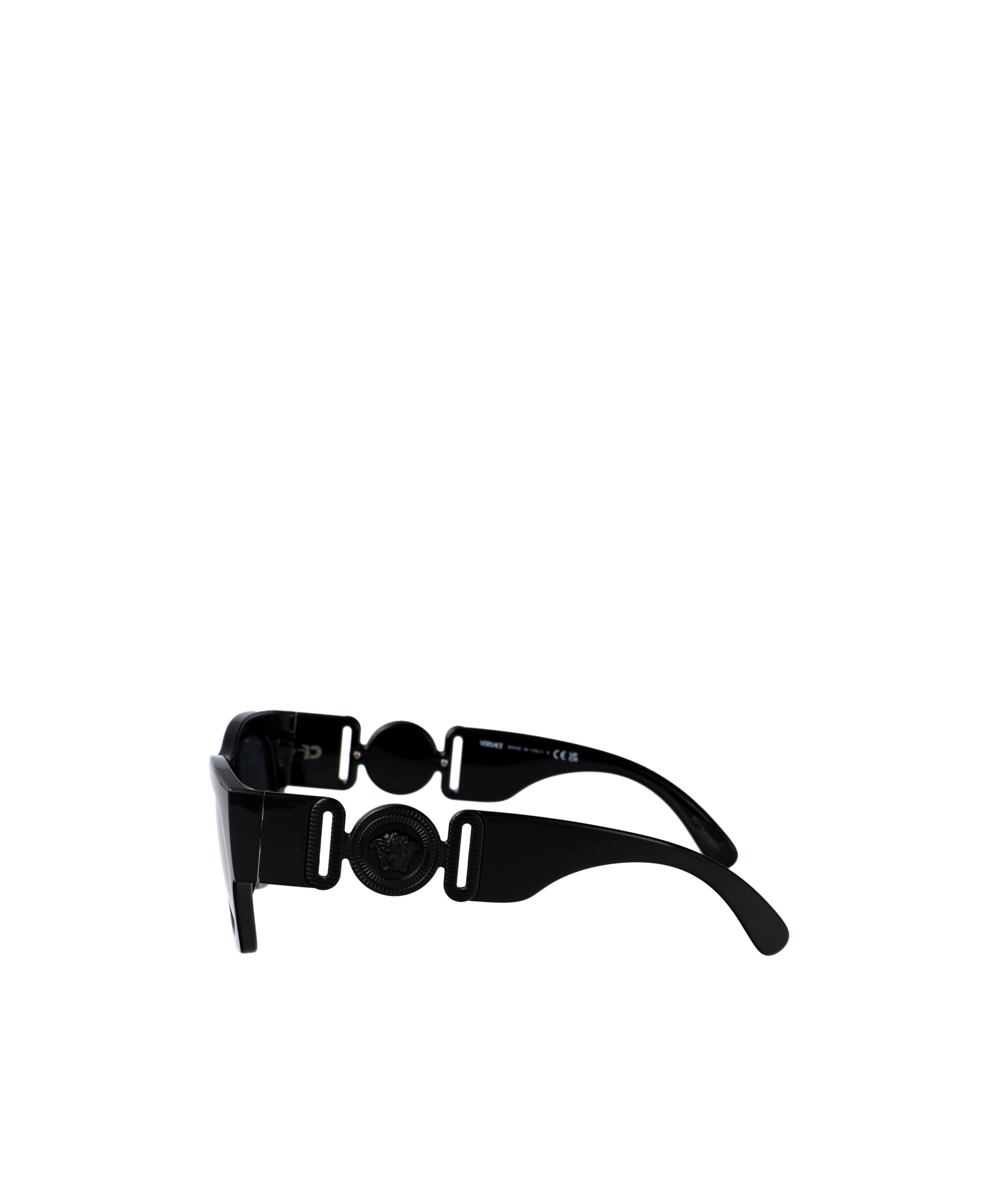 Versace Medusa Plaque Sunglasses In Black