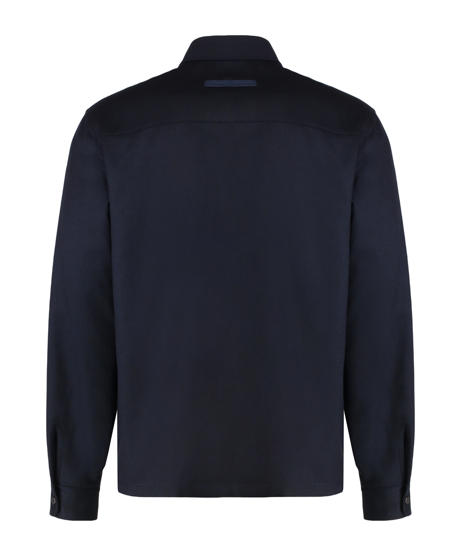 Zegna Padded Techmerino Shirt Jacket In Blue