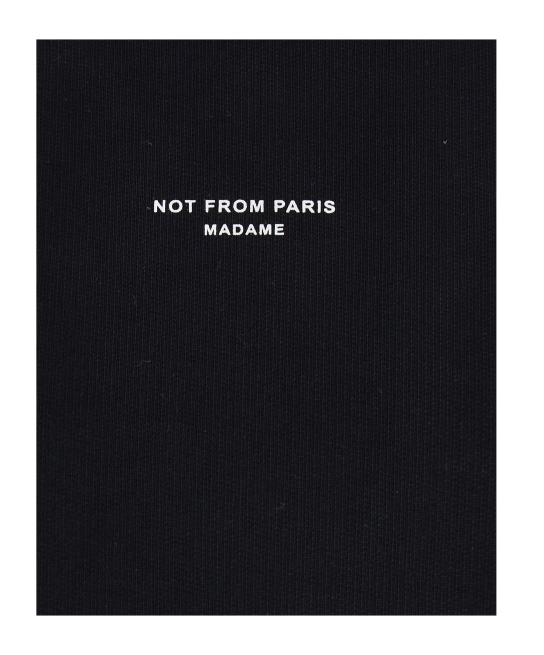 Drôle De Monsieur 'le Slogan Classique' Black Crewneck Sweatshirt With Contrasting Print In Black