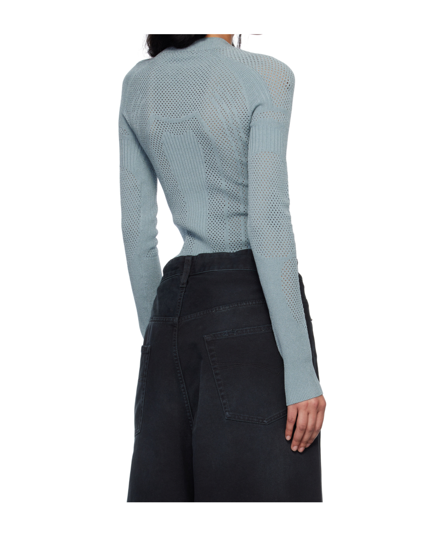 Misbhv Blue Future Sport Longsleeve Top In Gray
